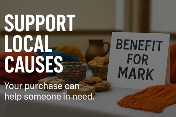our purchase can help someone in need.